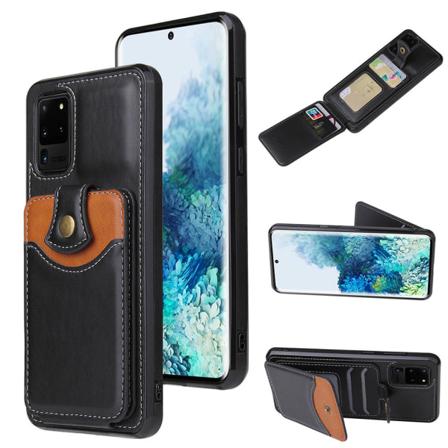 Samsung Galaxy S20 Ultra - Gennemtænkt cover med kortrum Svart Svart