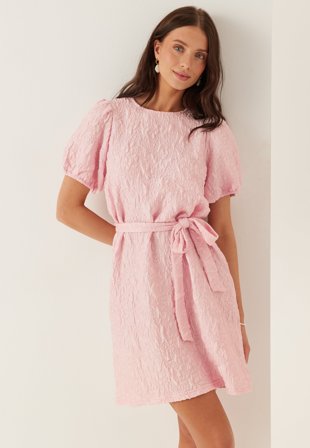 VILA - Visophia O-neck S/S DRESS - Cherry Blossom