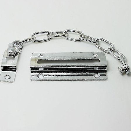 Dörrkedjelås i rostfritt stål, skjutskydd