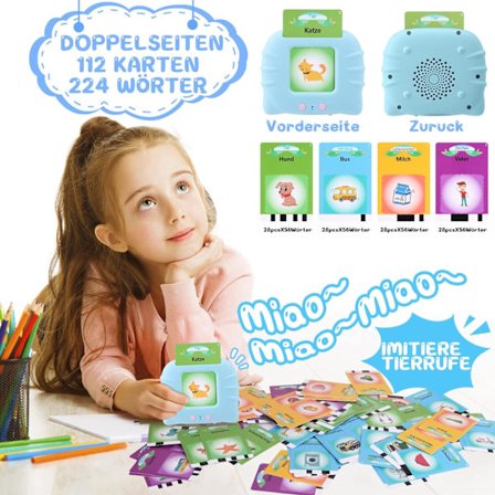 Læringslegetøj til 1-6 år, Blikkort til Børn 112 Ark