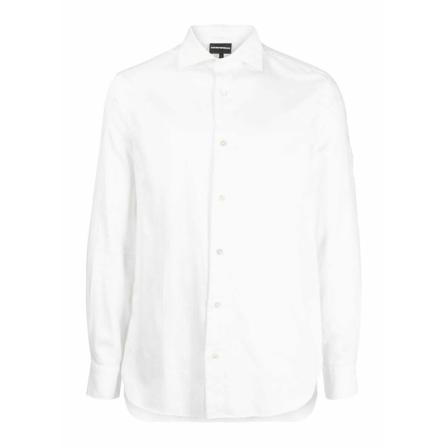 Emporio Armani, Shirts Wit, Heren, Maat:L