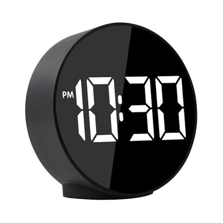 LED Digital Väckarklocka Liten Bordsur Dubbel Alarm Snooze Dimbar