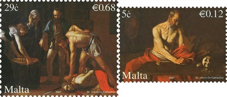 Malta - Caravaggio - Postfrisk sæt 2v