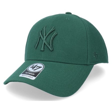 47 Brand - MLB Grön adjustable Keps - New York Yankees Mvp Dark Green Adjustable @ Hatstore