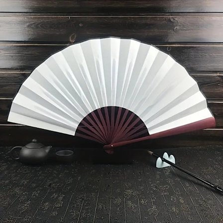 Solfjær - Ensfarget - Stor 27cm - Hvit