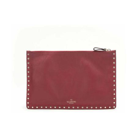 Valentino Vintage Pre-owned Clutches , Rood , Dames , Maat: ONE Size Vintage Tassen