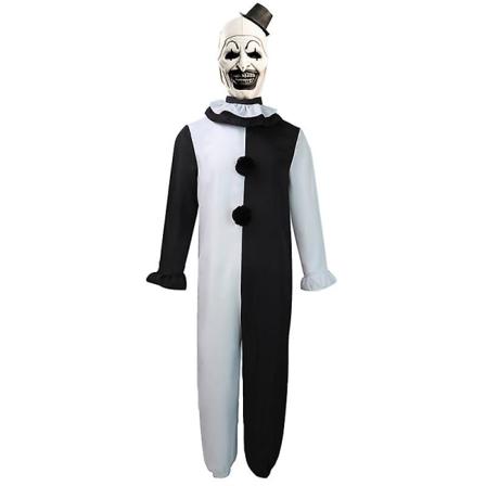Terrifier 2 Joker -asu lapsille ja aikuisille Halloween Terrifier 2 Joker Cosplay -haalari naamio -a Jumpsuit without mask(140cm)