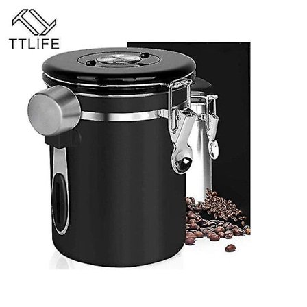 Rustfrit Stål Forseglede Opbevaringsbeholdere til Mælk, Korn med Ske