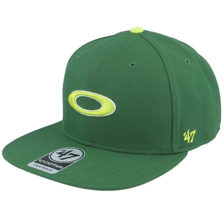 Oakley - Groen snapback Cap - B1b Ellipse Hat Viridian Snapback @ Hatstore