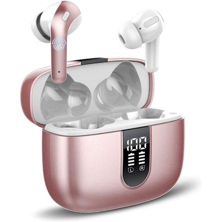 Trådløse Hovedtelefoner, X08 Trådløse Hovedtelefoner med Mikrofon, 40 Timer Spilletid