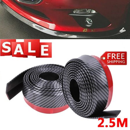 2,5 m itseliimautuva auton puskurin suojalista hiilimusta