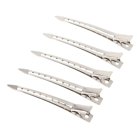 Hårklämmor med metall-anknäbb - Set med 20, frisörverktyg för salongsstyling