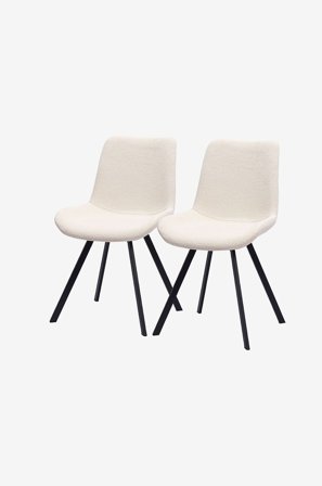 Homeroom Collection - Sture 2-pakning spisestol - Beige - Stoler - Fra Homeroom