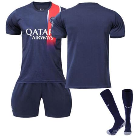 23&24 Herrpaket Träning Barnset Toppar & shorts & strumpor Sportkläder Kostymer med logotyper psg 23/24 home kit #blank #28(12-13 years)