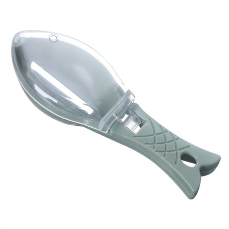 Fiskfjælsskraber med låg, køkkenredskab til at fjerne fiskeskæl, manuel fiskeskælsskraber, fiskeskælskærer