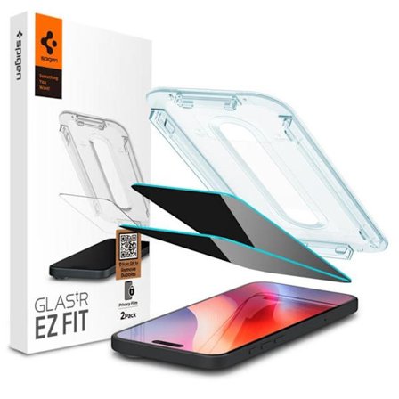 [2-Pack] Spigen iPhone Air Härdat Glas Skärmskydd Privacy
