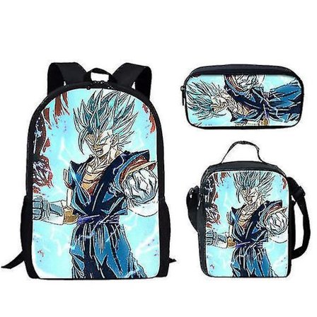 Dragon Ball Elementary School Theme School Bag 3-piece Set Computer Bag Messenger Bag Pencil Case