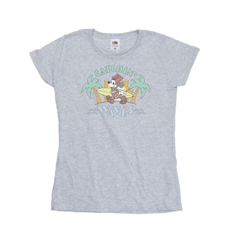 Disney Dam/Kvinnor Minnie Mouse Catchin Waves Bomull T-shirt