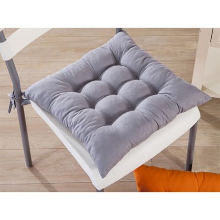 Sittkudde 40 x 40 cm grå Sittkudde för trädgårdsstol, kök