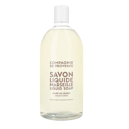 COMPAGNIE DE PROVENCE Liquid Marseille Soap Refill Cedar Forest 1000 ml, Skincare, Håndpleje, Håndsæbe