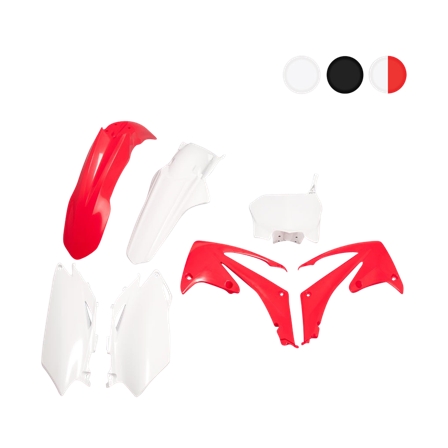 Kit Plastiche Rtech Rosso-Bianco - Honda CRF 250R 2010-2010