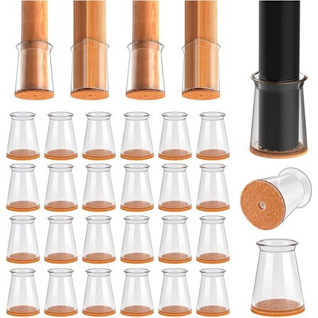 32 stk. møbelknotter / stolbenbeskyttere med filt