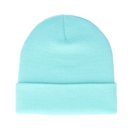 Beechfield - Blå cuff Lue - Mint Cuff Blank Beanie @ Hatstore