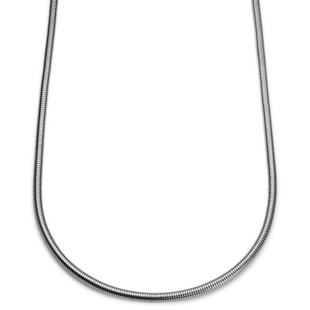 Essentials | Collar de cadena de serpiente plateado de 5 mm para hombres - Collares de cadena