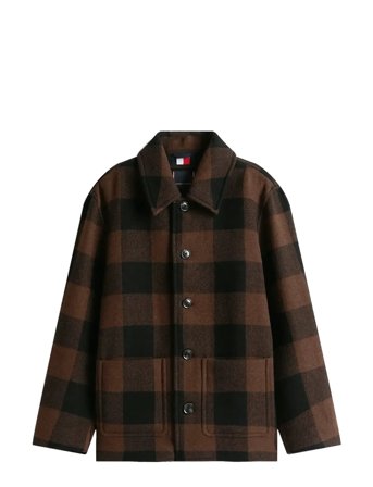 Tommy Hilfiger | Wool Dbl Face Check Chore Jkt | M
