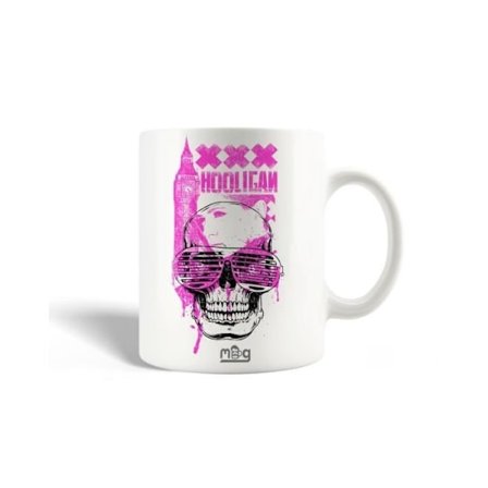 Mugg - London Hooligan - Keramik - 30cl - Vit - Diskmaskin vänlig
