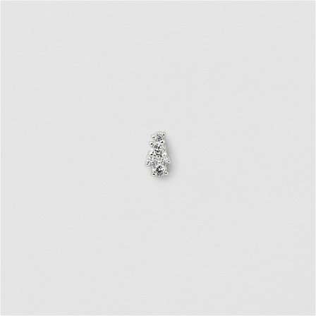 Avery Piercing - Sterling Silver - Safira