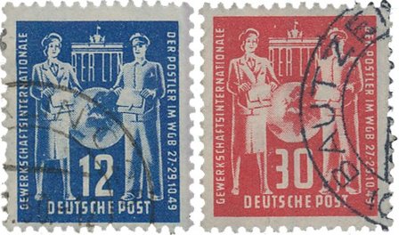 DDR 1949 - MICHEL 243-244 - Stemplet