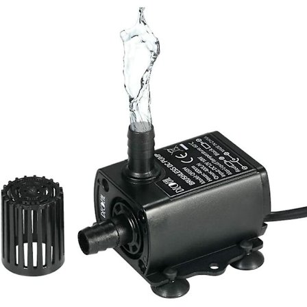 Ultraljudsfontänpump Dc12v 10w 400l/h lyft 400cm Mini borstlös vattenpump 5.52.1mm hona nedsänkbar fontänpump med flödesjusteringsfunktion