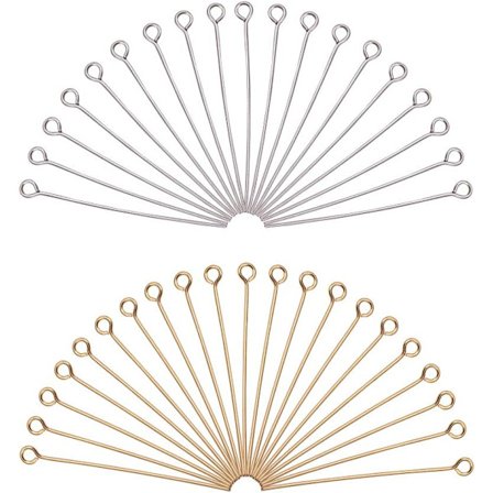 160 stk Øyenåler i rustfritt stål for smykker Ørepynt DXGHC