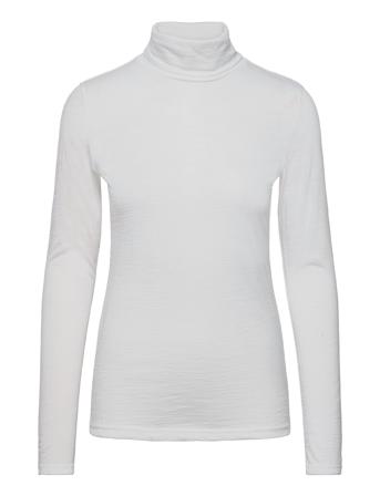 01 The Rollneck Tops T-shirts & Tops Long-sleeved White My Essential Wardrobe