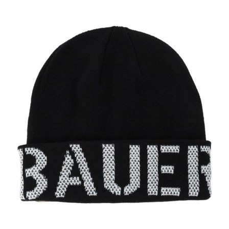 Bauer - Svart cuff Beanie - Intarsia Knit Toque Black Cuff @ Hatstore