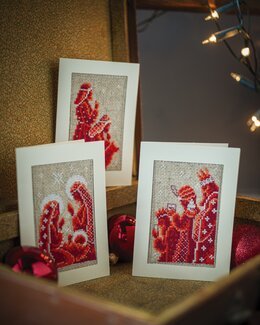 Broderipakke Kort Tre vise menn 3-pk - Vervaco