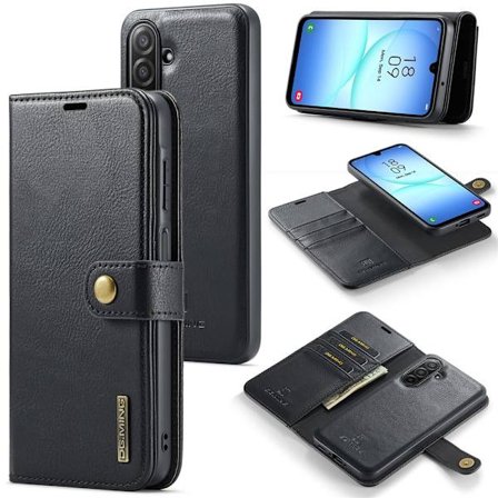 DG.MING 2-i-1 Magnet Wallet Samsung Galaxy A17 Sort