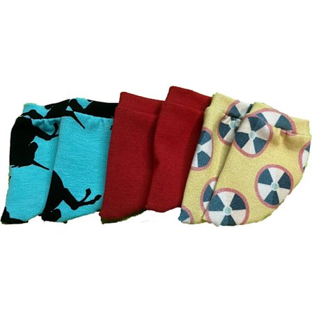 Trikå-sockar till Baby Born och Skrållan, dockkläder