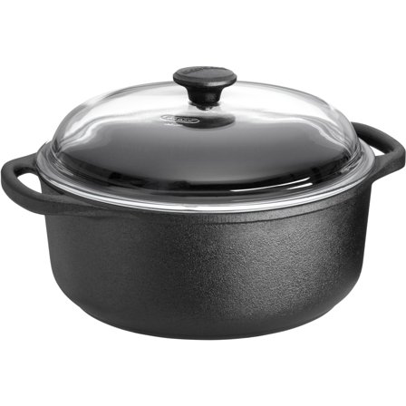 Skeppshult Rund Gryta 4 Liter Gjutjärn Glaslock | Matlagning > Kokkärl & Stekpannor > Grytor | Bagaren och Kocken
