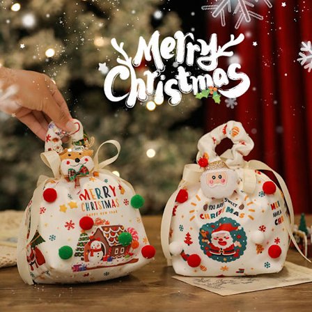 Julaftons Äppel Förpackningspåse Fredsäpple Presentpåse Barnens Portabla Godis 2025 Ny Present