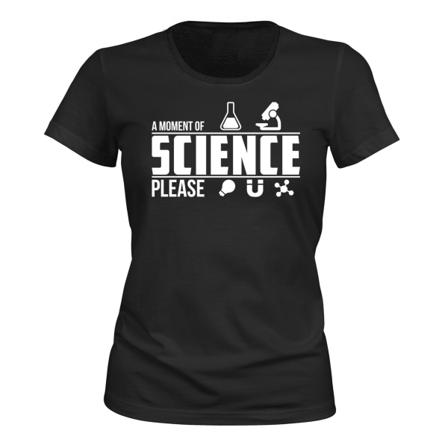 A Moment Of Science Please - T-SHIRT - LADIES svart XXL