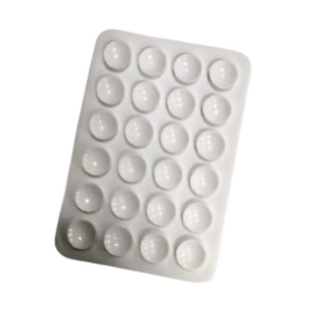 Telefon Sugekop Holder Silikone Telefoncover Bruseholder til Selfies og Videoer Lysegrå Hvid