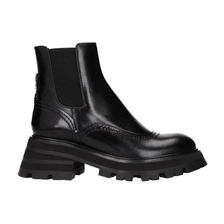 Alexander McQueen Wander Chelsea Støvler Sort, Dame, Størrelse: 39 1/2 EU