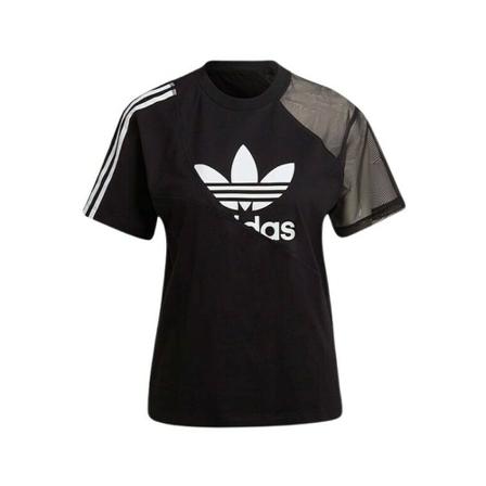 Adidas Originals, Koszulka damska Adicolor Split Trefoil Hc 7039 Czarny, Kobieta, Rozmiar: XS
