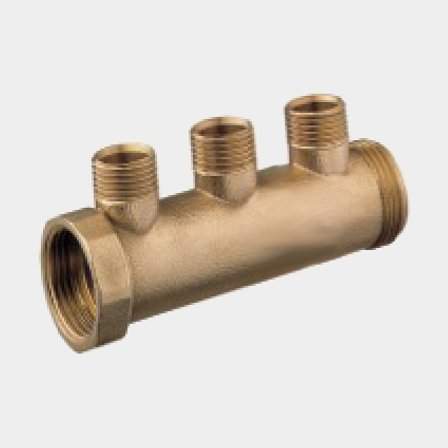 Förgrening, trevägs 3/4" - 3 x 1/2"