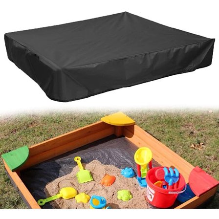 150*150*20cm - Støvbeskyttelse - Firkantet sandkasseovertræk m/ snøre - Oxford stof sandkasseovertræk