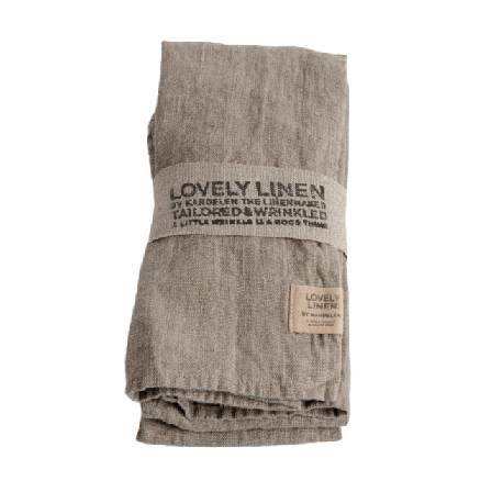 Lovely Linen Servetter - Tvättat Lin Bordstextil Unisex Beige 45x45 cm