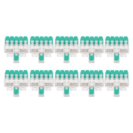 10 stk. 1 inn 5 ut elektrisk kabelkobling hurtigkobling 41A 450V