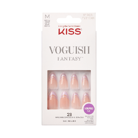 Kiss Voguish Fantasy Nails - Rainy Night Lösnaglar & dekoration Unisex Svart 28 PCS